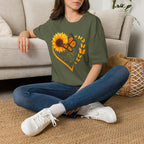 Sunflower T-Shirt — Heart Floral Nature Tee