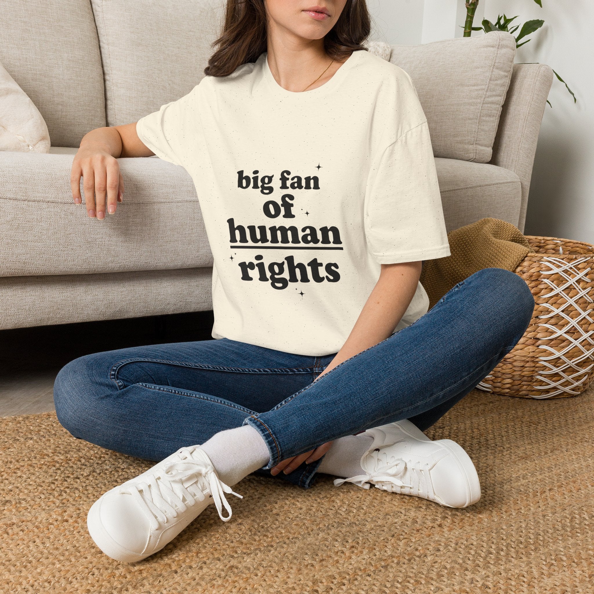 Human Rights T-Shirt — “big fan of human rights” Graphic Tee