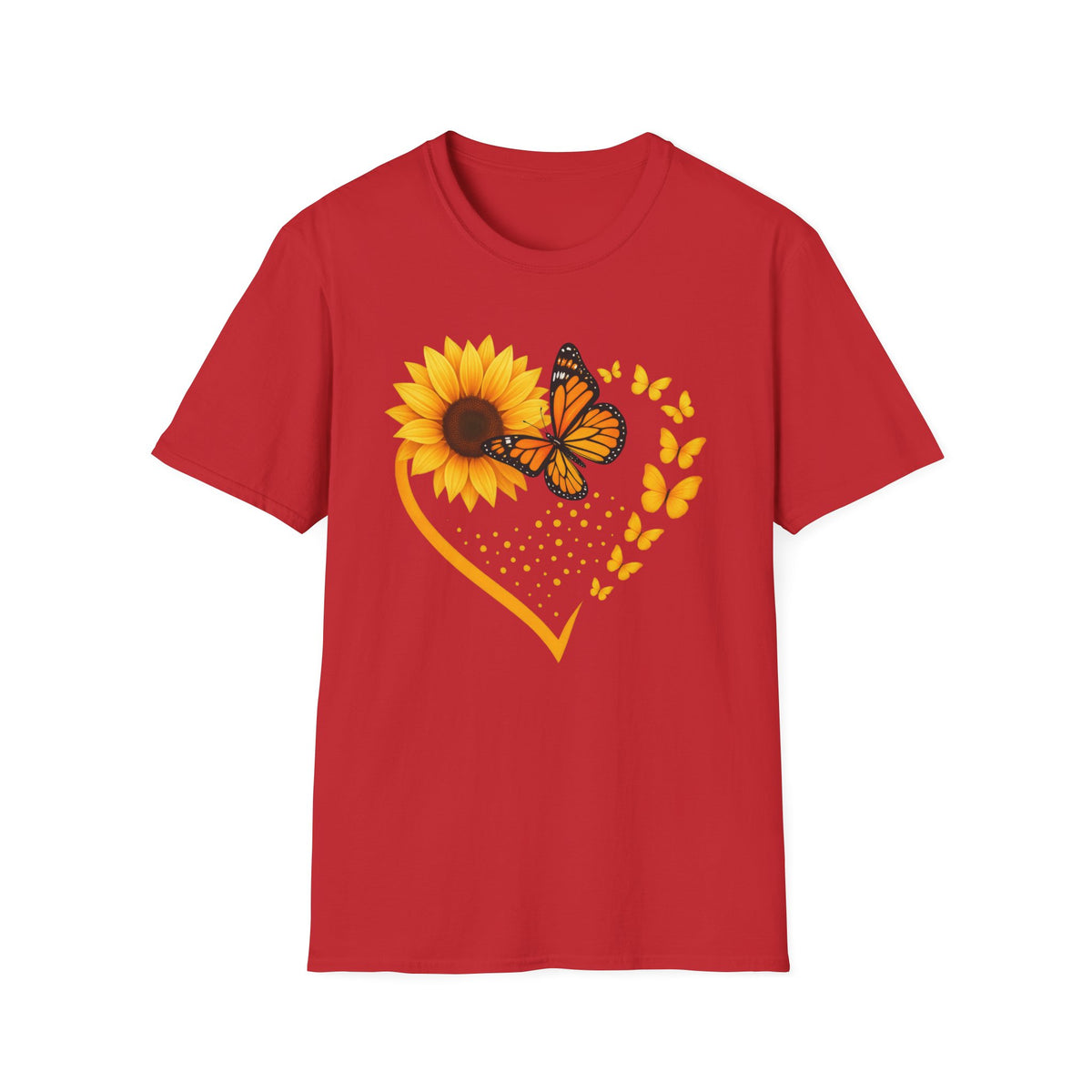 Sunflower T-Shirt — Heart Floral Nature Tee