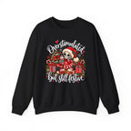 Overstimulated but still festive- Christmas Sweatshirt