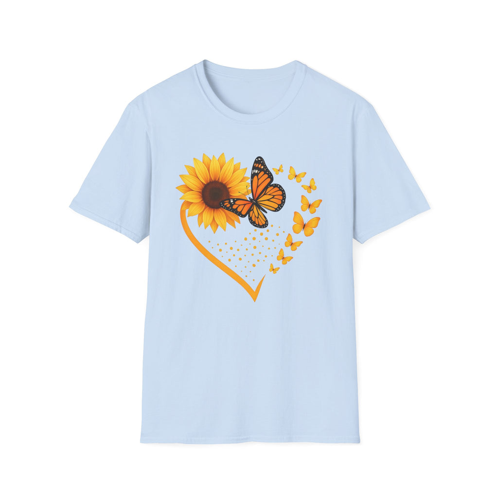 Sunflower T-Shirt — Heart Floral Nature Tee