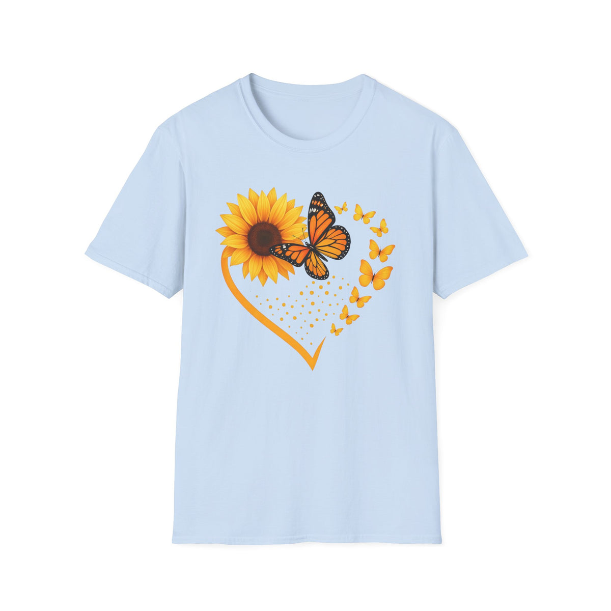 Sunflower T-Shirt — Heart Floral Nature Tee