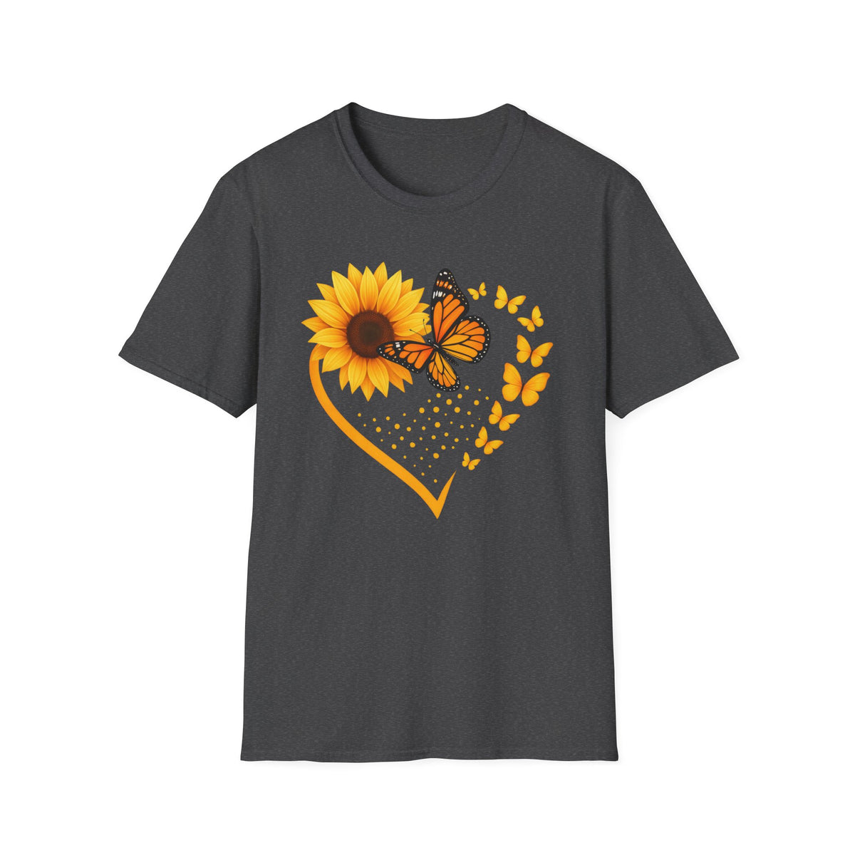 Sunflower T-Shirt — Heart Floral Nature Tee