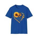 Sunflower T-Shirt — Heart Floral Nature Tee
