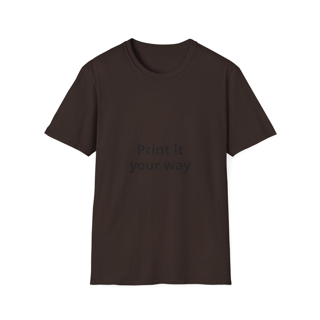 Custom Print T-Shirt — customizable Graphic Tee