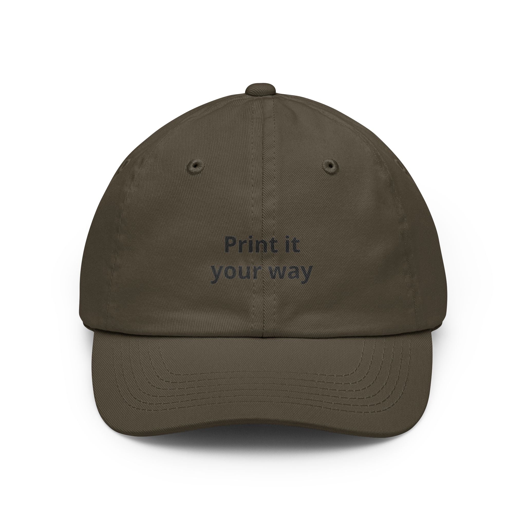 Custom "Print It Your Way" Embroidered Baseball Cap