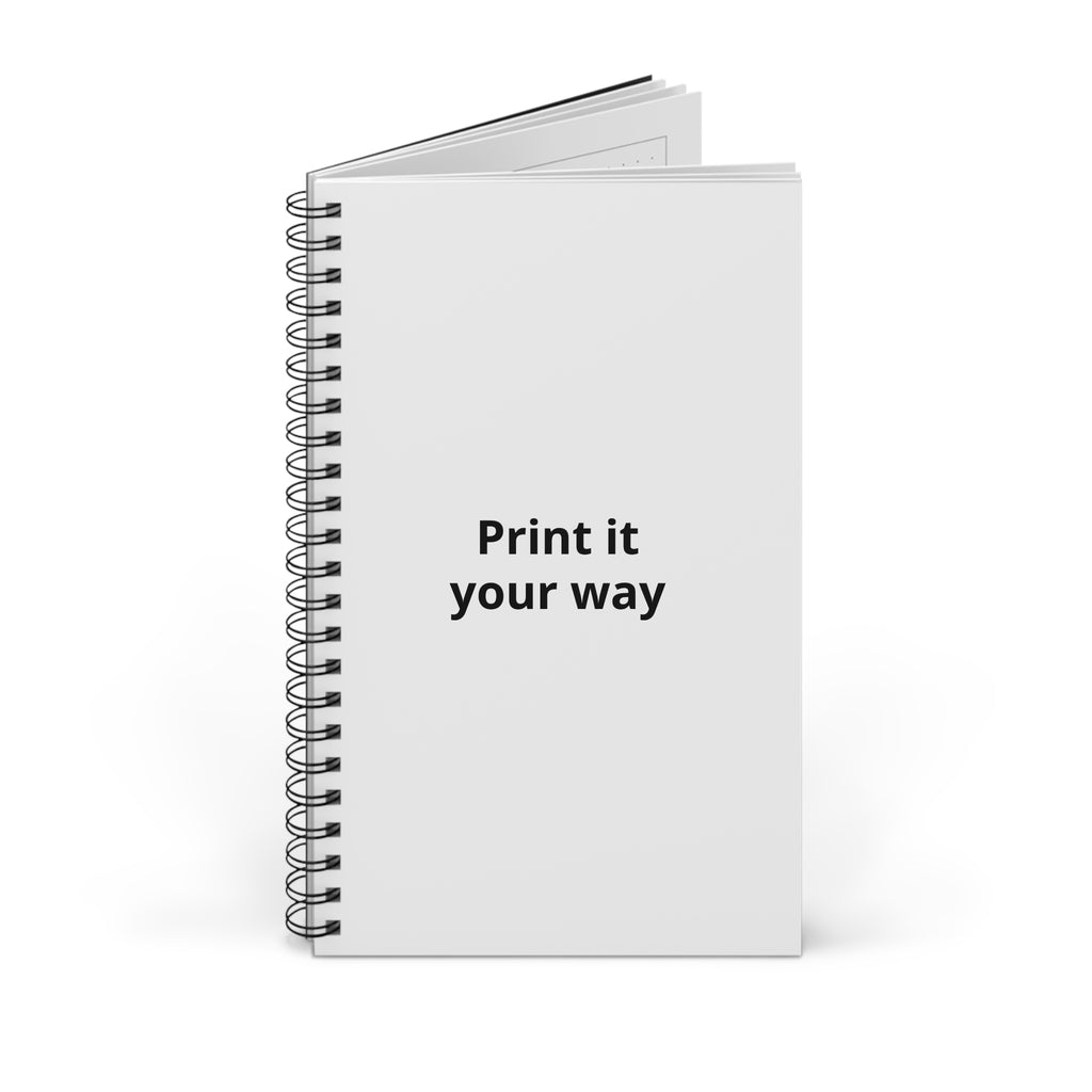 Spiral Journal — "Print it your way" Customizable Notebook