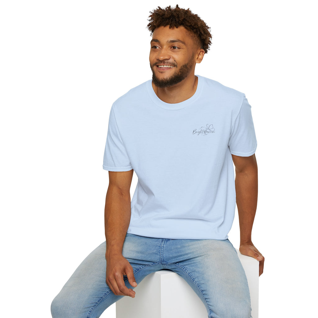 "Overstimulated But Still Festive" Holiday T-Shirt (Back)