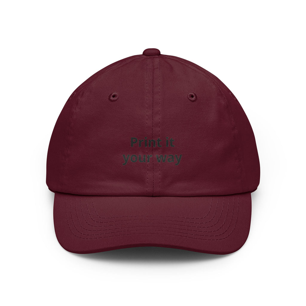 Custom "Print It Your Way" Embroidered Baseball Cap