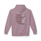 Hoodie — “I Don’t Have the Energy to Pretend I Like You Today” Skeleton Graphic