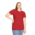"Overstimulated But Still Festive" Holiday T-Shirt (Back)
