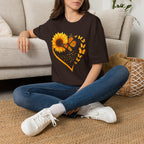 Sunflower T-Shirt — Heart Floral Nature Tee