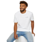 "Overstimulated But Still Festive" Holiday T-Shirt (Back)