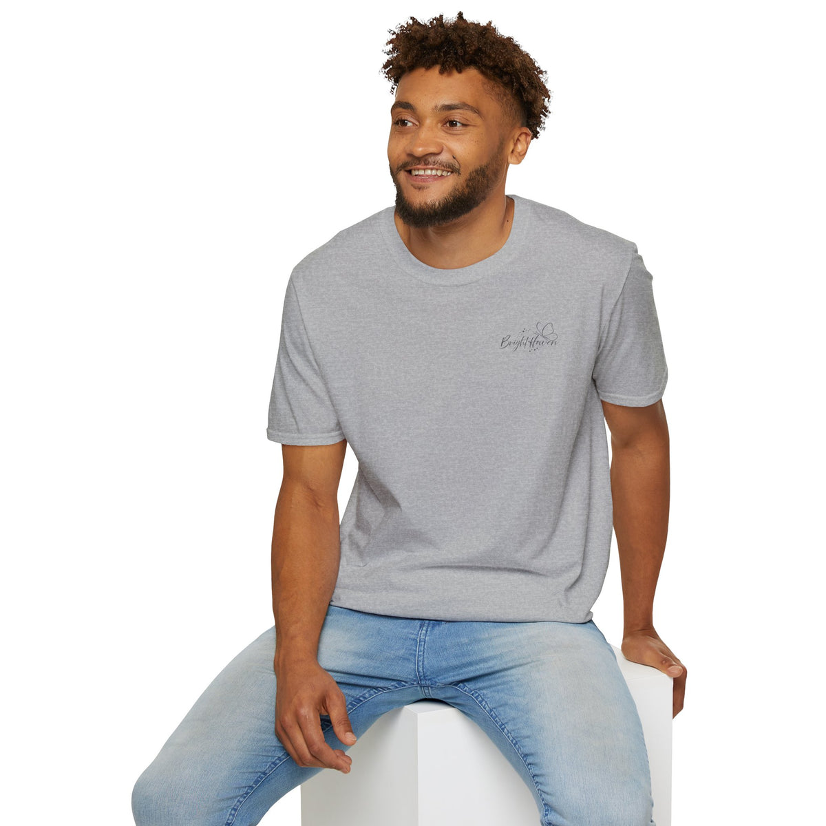 "Overstimulated But Still Festive" Holiday T-Shirt (Back)