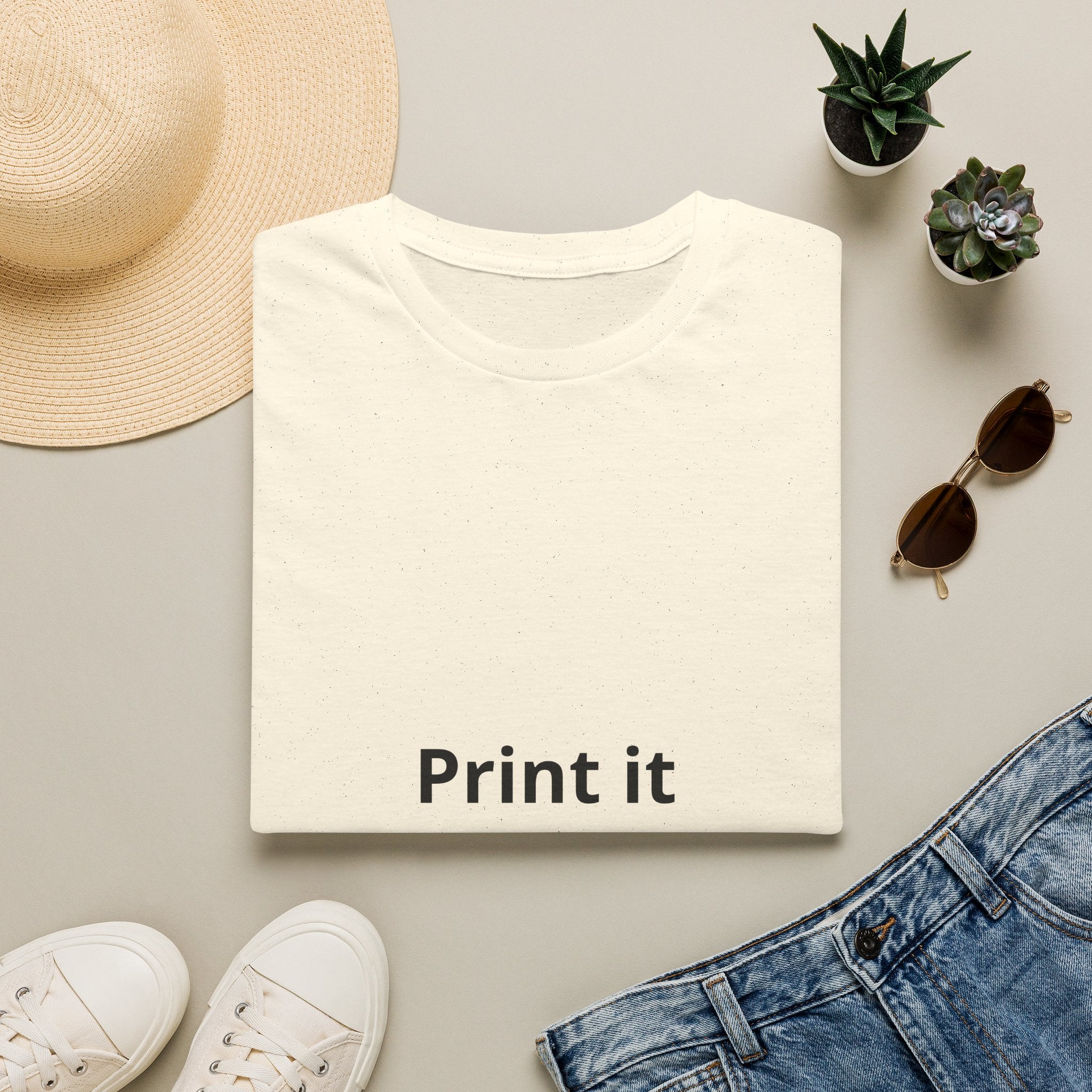 Custom Print T-Shirt — customizable Graphic Tee