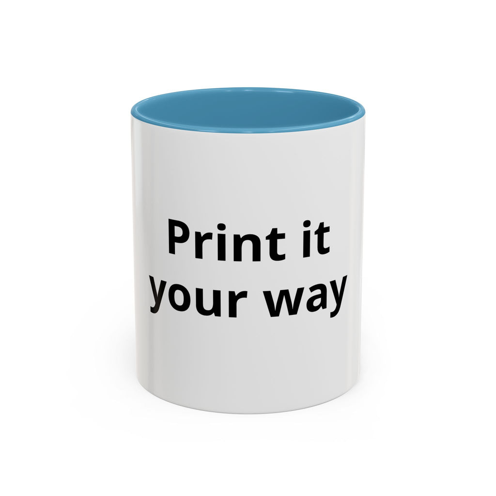 Custom Accent Coffee Mug - 11/15oz