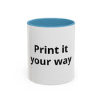 Custom Accent Coffee Mug - 11/15oz