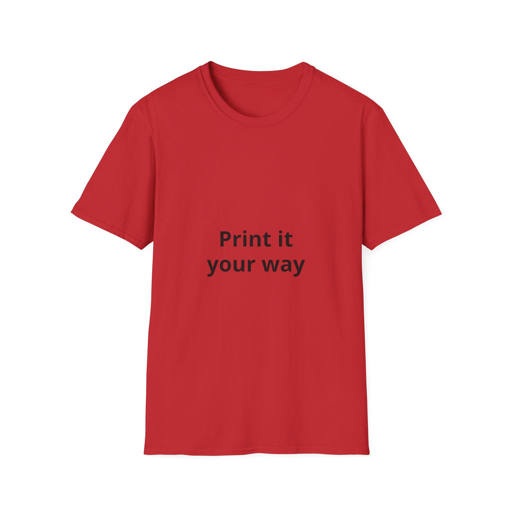 Custom Print T-Shirt — customizable Graphic Tee