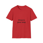 Custom Print T-Shirt — customizable Graphic Tee