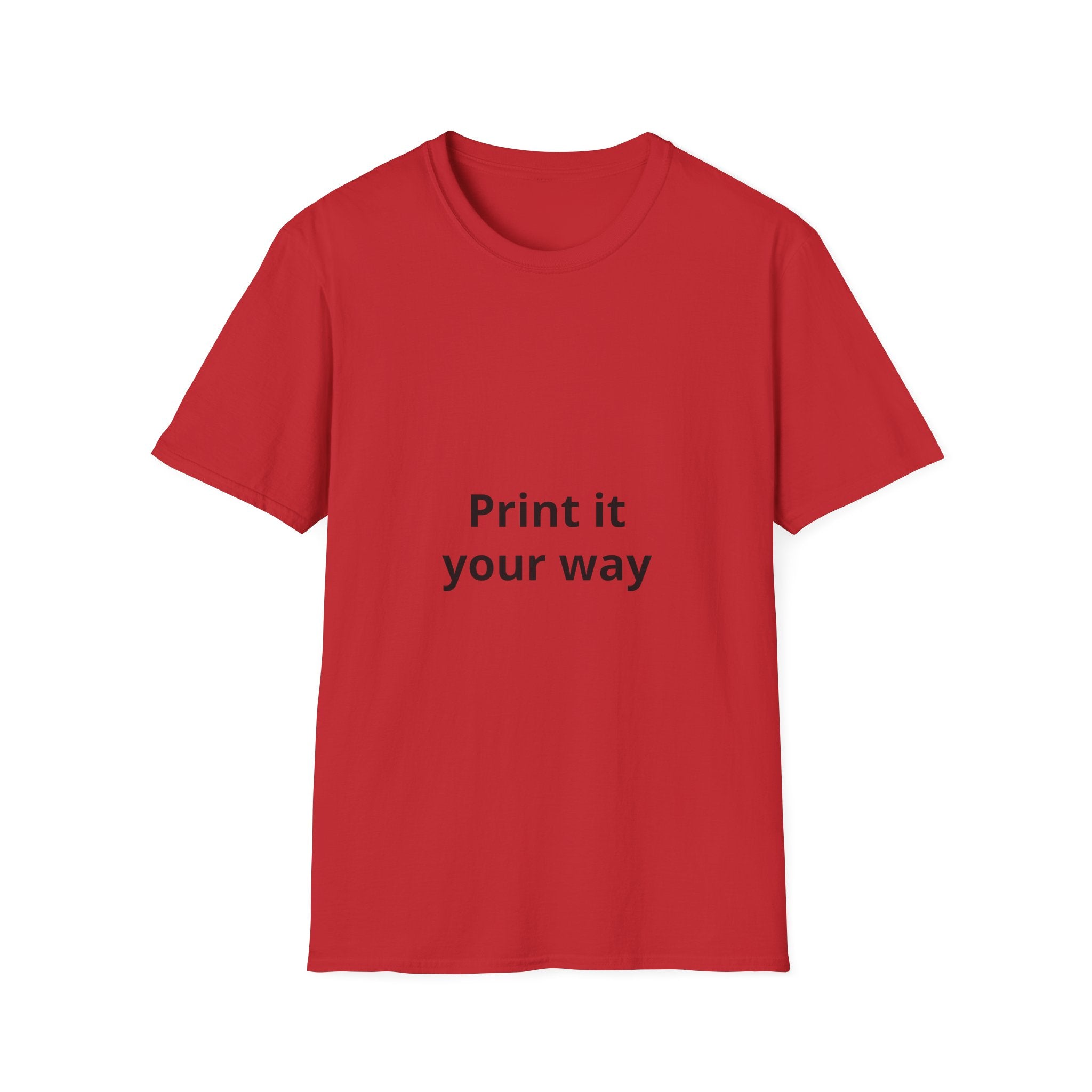 Custom Print T-Shirt — customizable Graphic Tee
