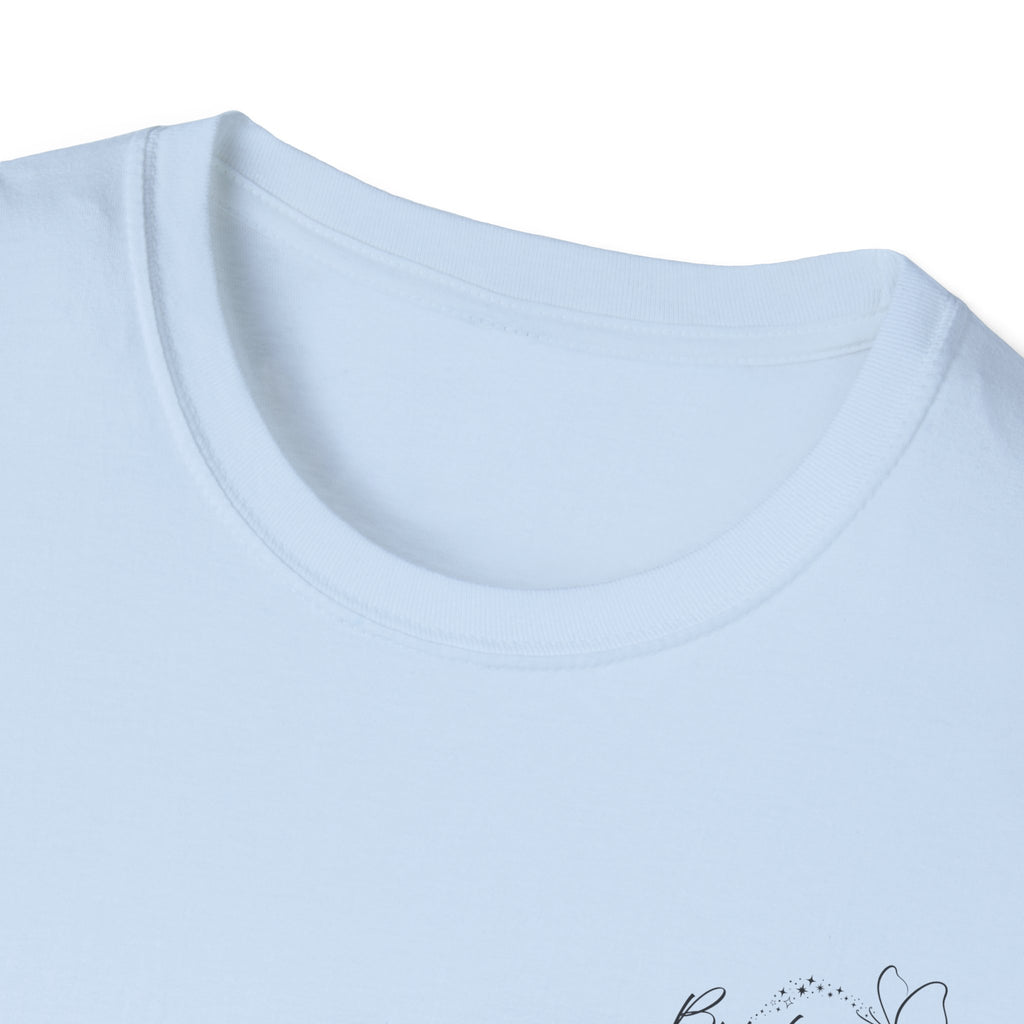 "Overstimulated But Still Festive" Holiday T-Shirt (Back)