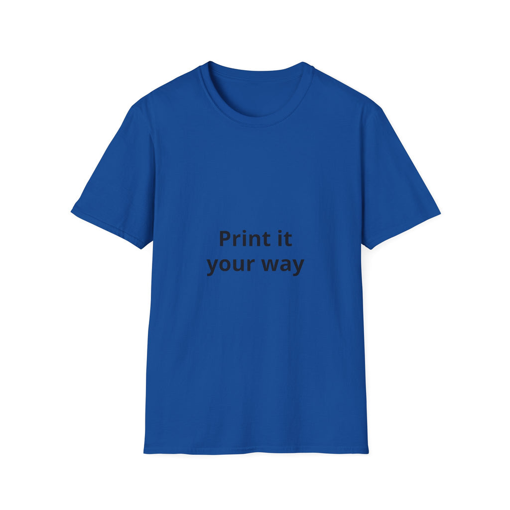 Custom Print T-Shirt — customizable Graphic Tee