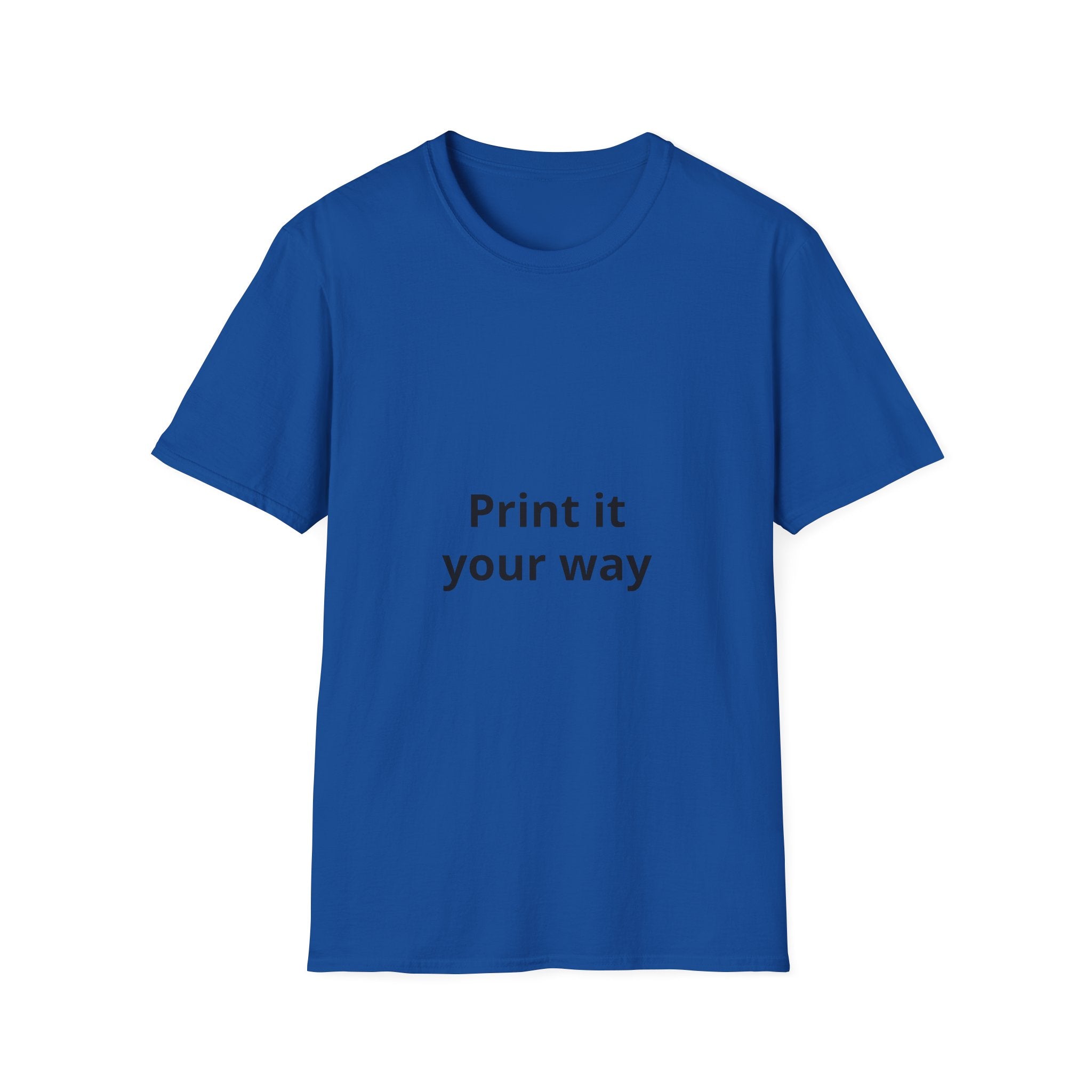 Custom Print T-Shirt — customizable Graphic Tee