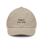 Custom "Print It Your Way" Embroidered Baseball Cap