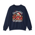 Overstimulated but still festive- Christmas Sweatshirt