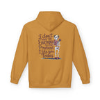 Hoodie — “I Don’t Have the Energy to Pretend I Like You Today” Skeleton Graphic