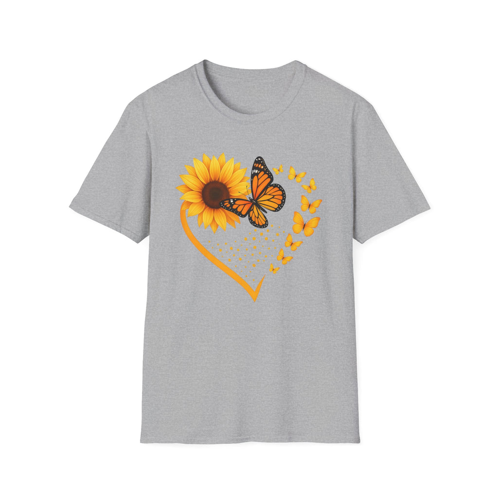Sunflower T-Shirt — Heart Floral Nature Tee