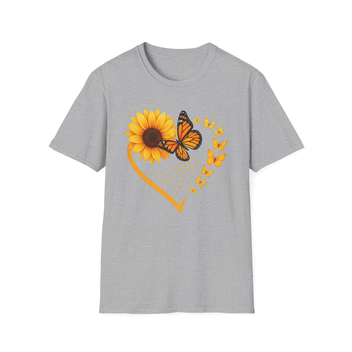 Sunflower T-Shirt — Heart Floral Nature Tee
