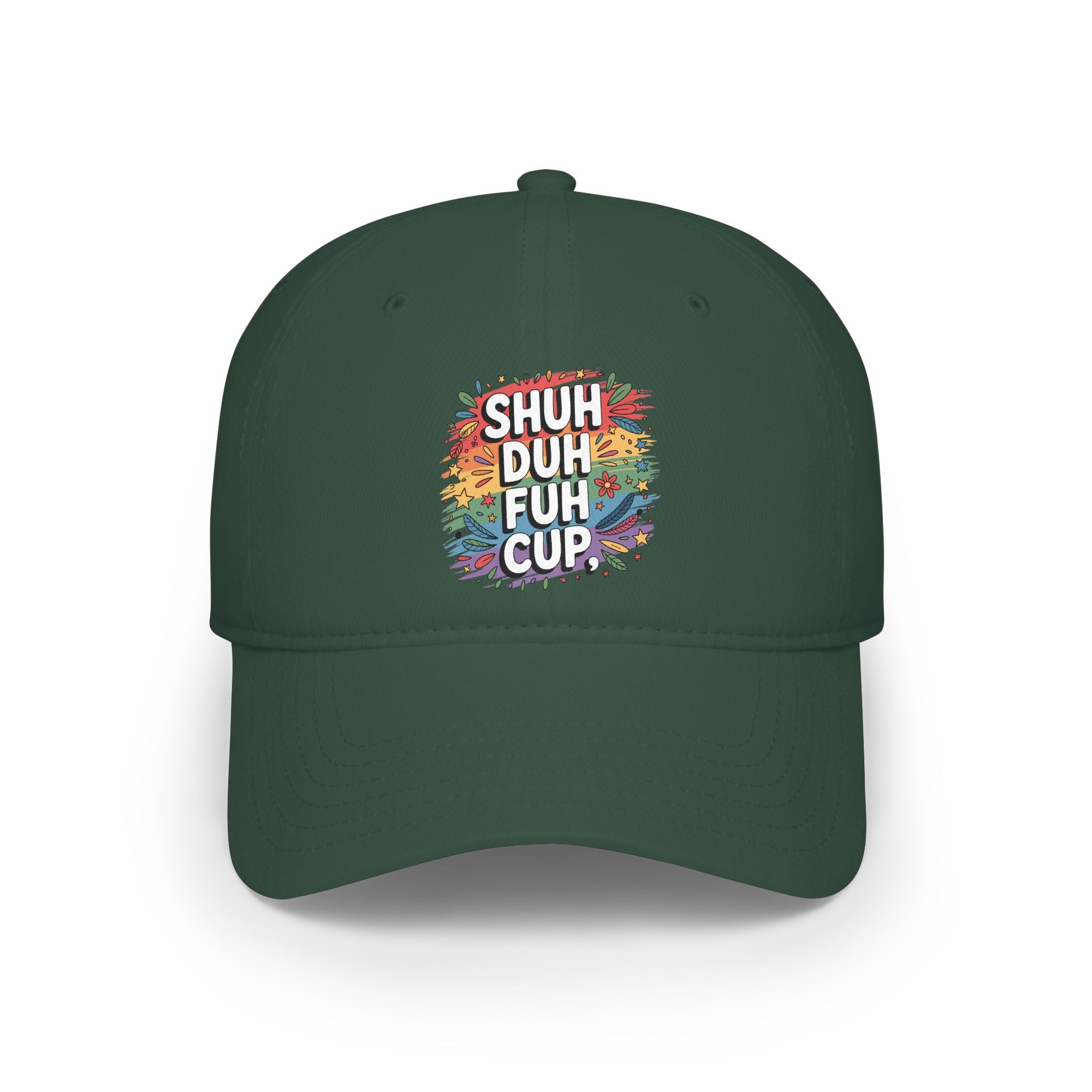 Shuh Duh Fuh Cup Baseball Cap — Funny Colorful Dad Joke Hat
