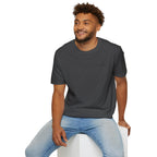 "Overstimulated But Still Festive" Holiday T-Shirt (Back)