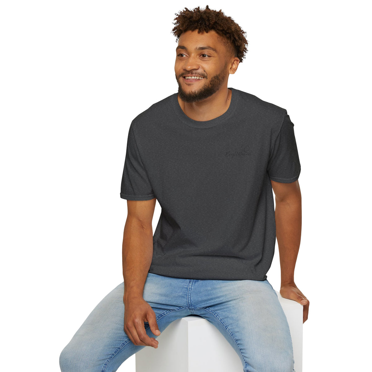 "Overstimulated But Still Festive" Holiday T-Shirt (Back)