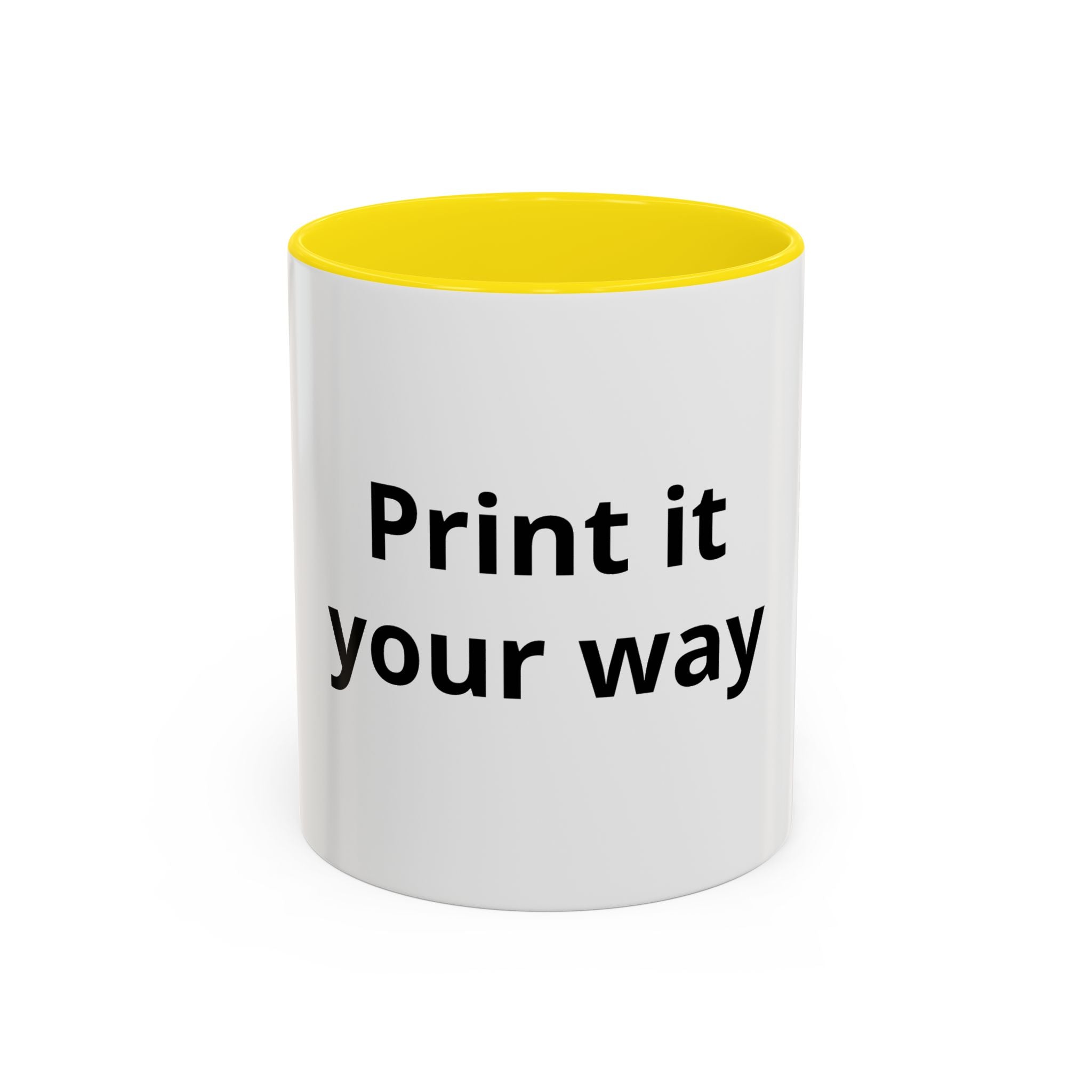 Custom Accent Coffee Mug - 11/15oz
