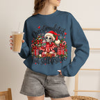 Overstimulated but still festive- Christmas Sweatshirt