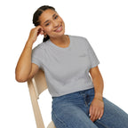 "Overstimulated But Still Festive" Holiday T-Shirt (Back)