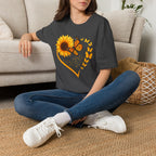 Sunflower T-Shirt — Heart Floral Nature Tee