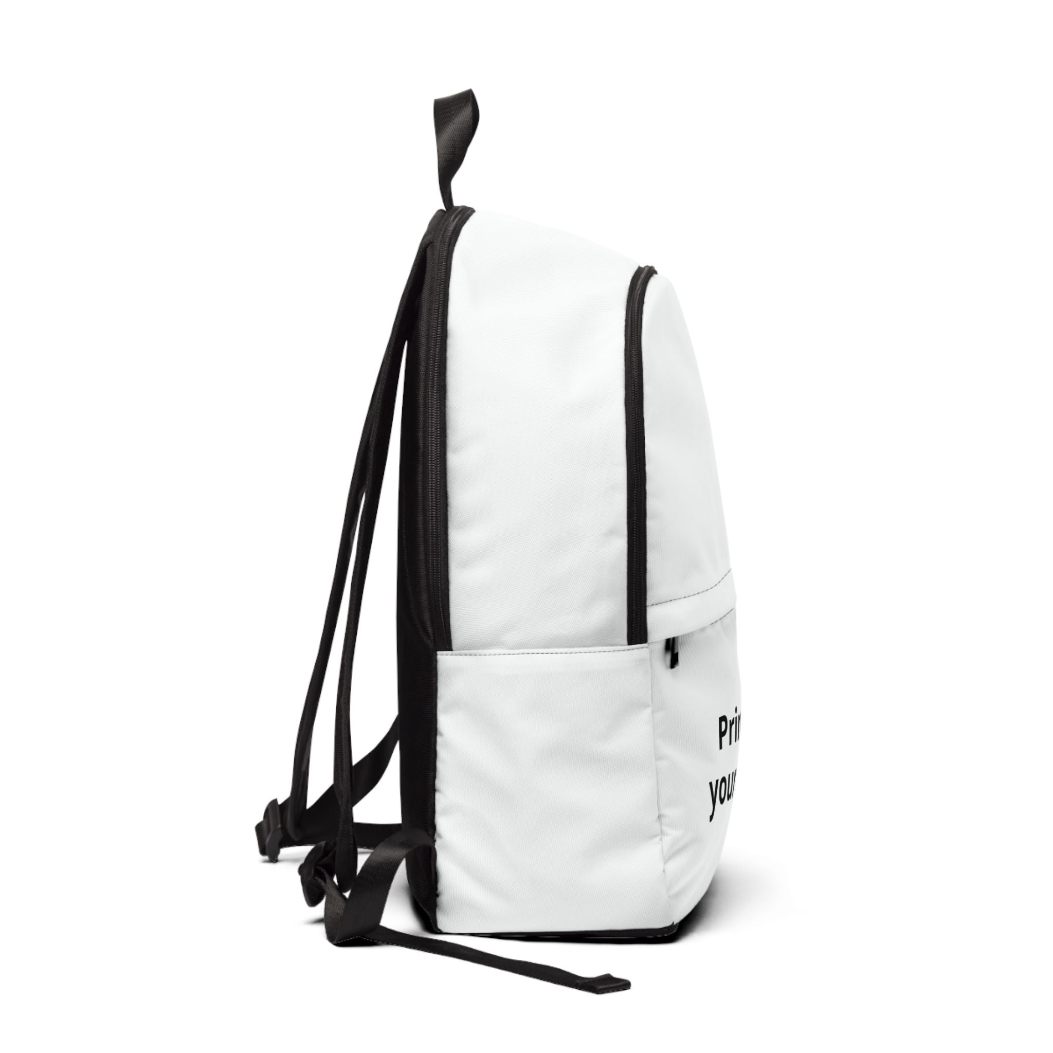 Customizable Fabric Backpack — "Print it your way" Front Pocket Design