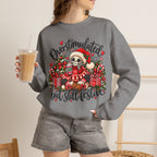 Overstimulated but still festive- Christmas Sweatshirt
