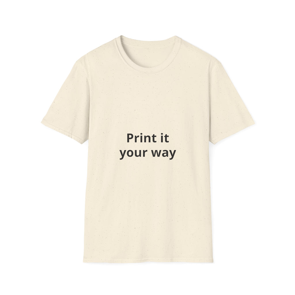 Custom Print T-Shirt — customizable Graphic Tee