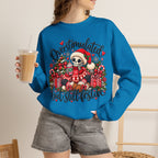 Overstimulated but still festive- Christmas Sweatshirt