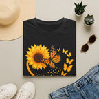 Sunflower T-Shirt — Heart Floral Nature Tee