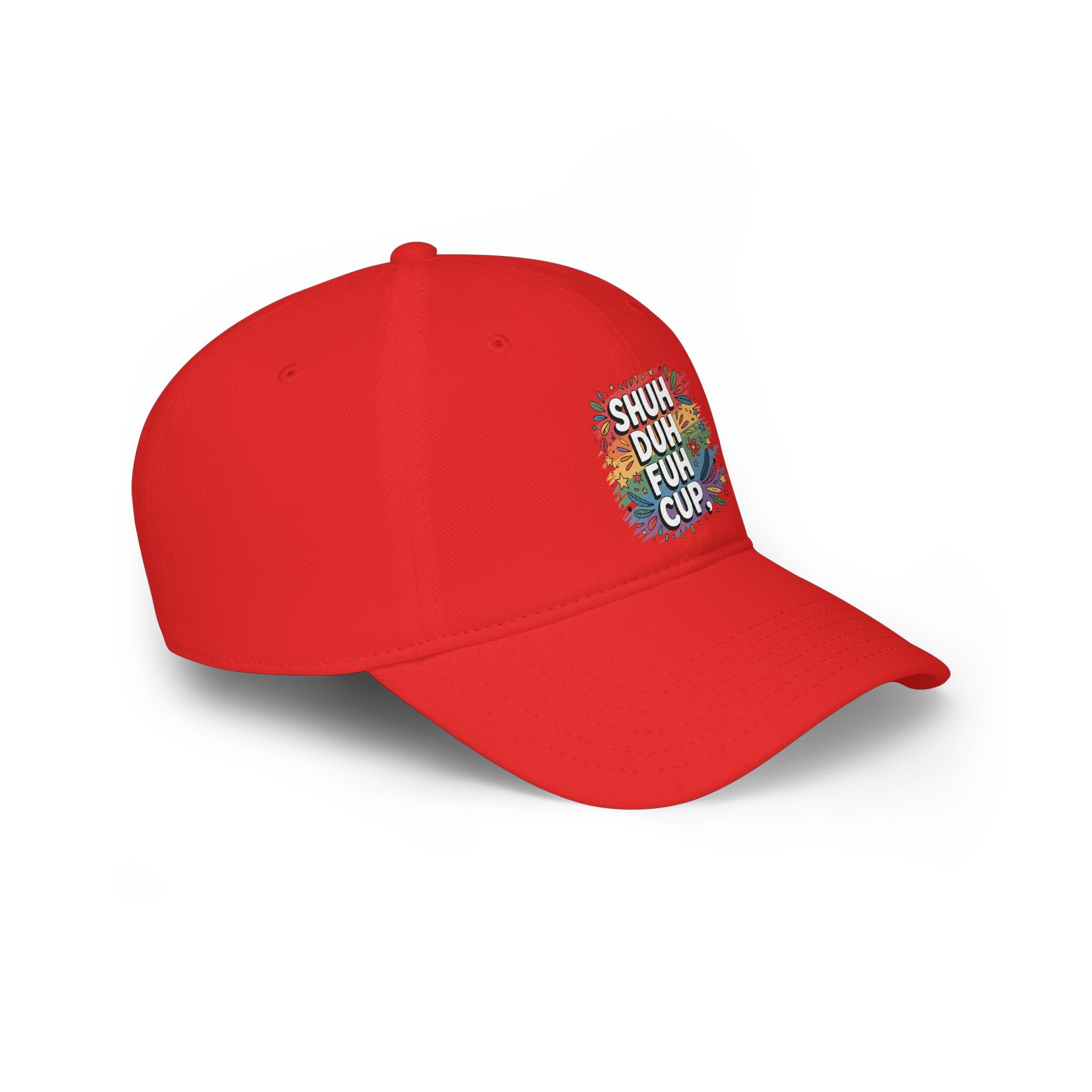Shuh Duh Fuh Cup Baseball Cap — Funny Colorful Dad Joke Hat
