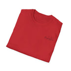 "Overstimulated But Still Festive" Holiday T-Shirt (Back)