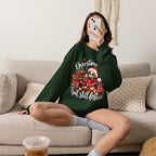 Overstimulated but still festive- Christmas Sweatshirt