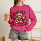 Overstimulated but still festive- Christmas Sweatshirt
