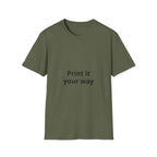 Custom Print T-Shirt — customizable Graphic Tee