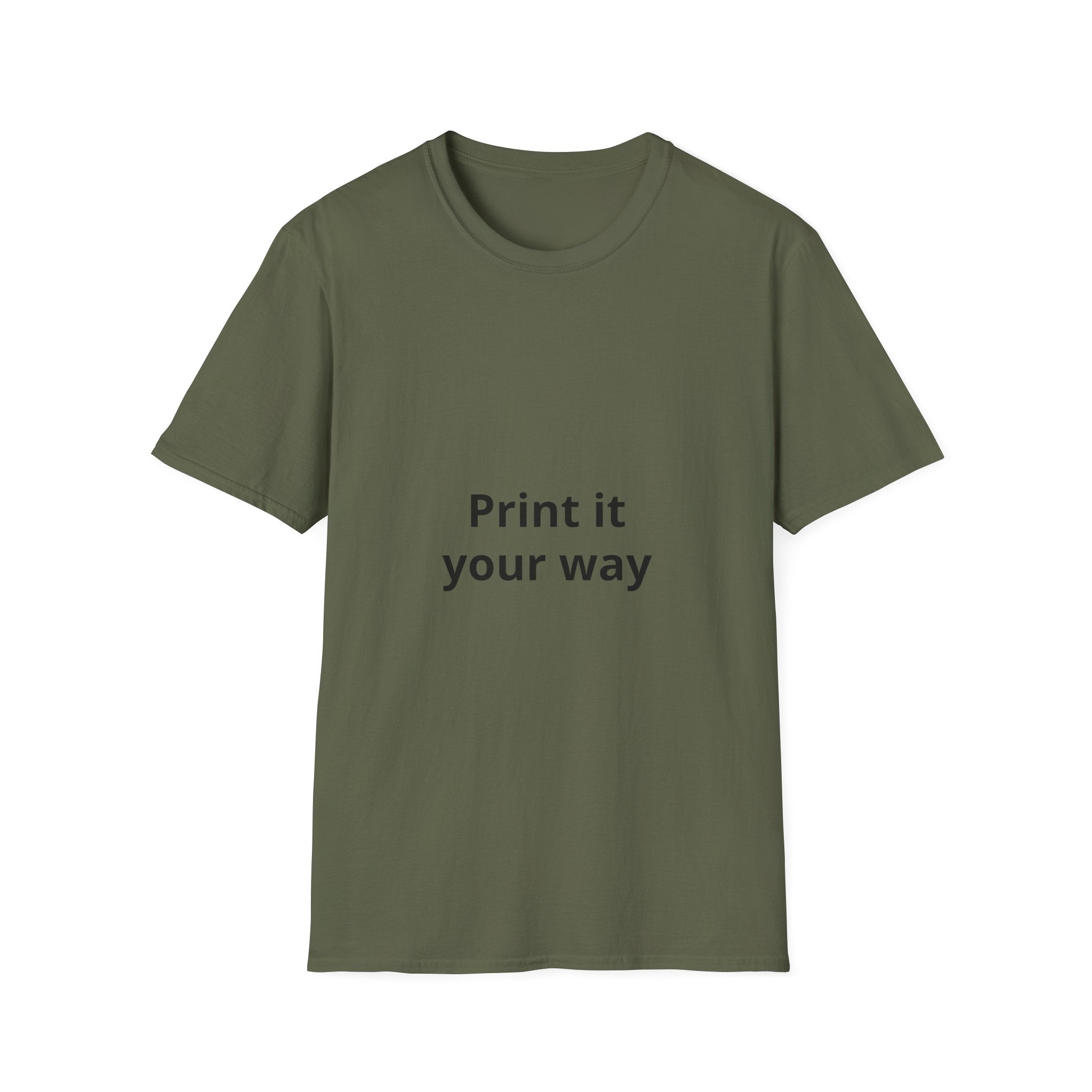 Custom Print T-Shirt — customizable Graphic Tee